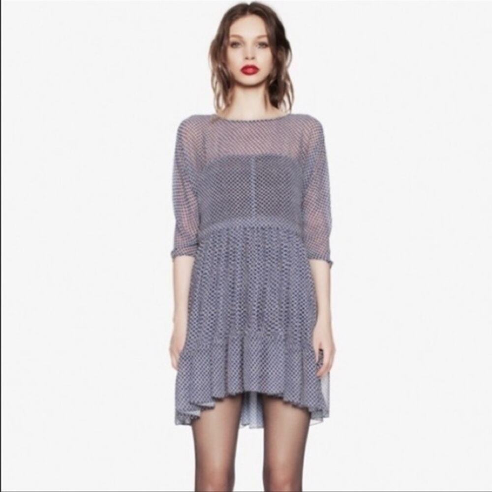 Camilla & Marc Kingston Mosaic Print Blue Dress Size 2